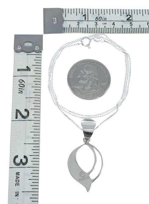 Southwest Turquoise Inlay Sterling Silver Box Chain Necklace Set JX129088